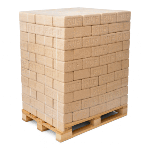 Palette de Bûches compressées RUF – 480kg – Bois tendre